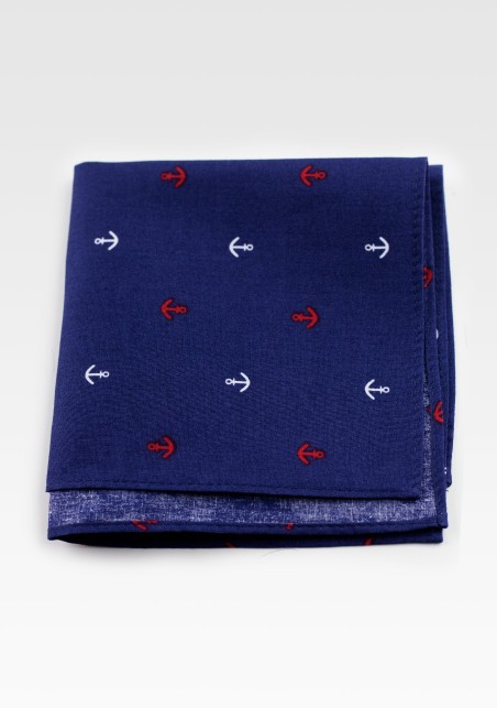 Bow Tie in Navy Anchor Print