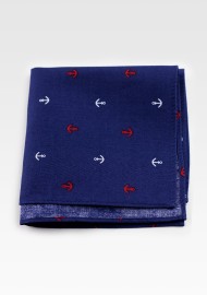 Bow Tie in Navy Anchor Print