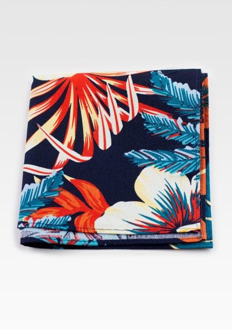 Hawaii Print Pocket Square Hanky