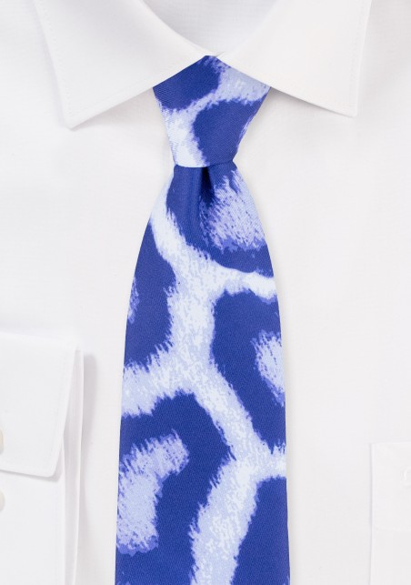 Tie Dye Leopard Print Designer Tie