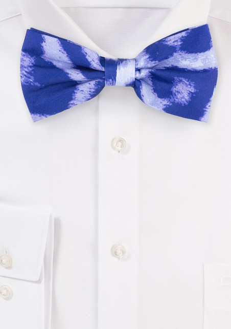 Tie Dye Leopard Print Bowtie