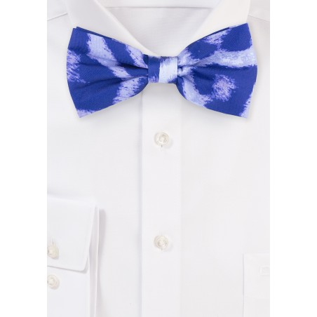 Tie Dye Leopard Print Bowtie