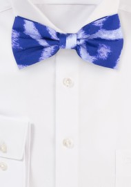 Tie Dye Leopard Print Bowtie