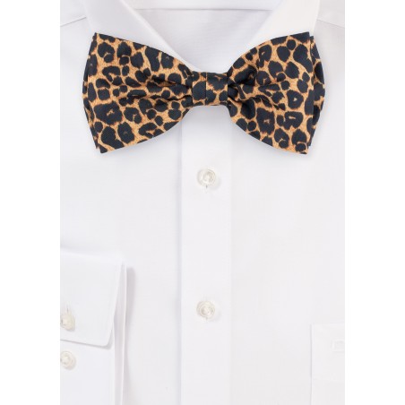 Leppard Print Bow Tie