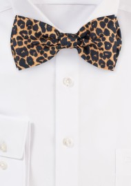 Leppard Print Bow Tie