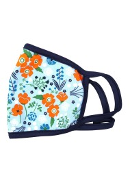Floral Face Mask in light blue