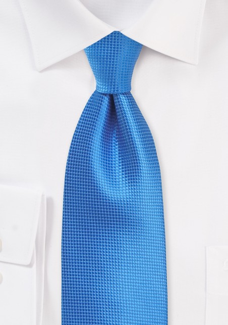 Textured Necktie in French Blue
