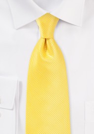 Bold Extra Long Tie in Sunbeam Yellow