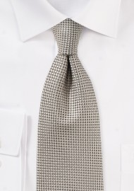 Mens Tie in Beiges and Taupe