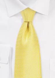 Vibrant Yellow Tie in Kids Size