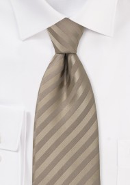 Extra Long Necktie in Golden-Tan