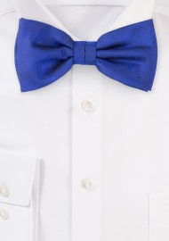Wood Grain Weave Bowtie in Dress Blue