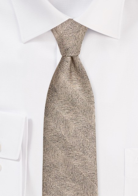 Bronze Gold Textured Formal Tie