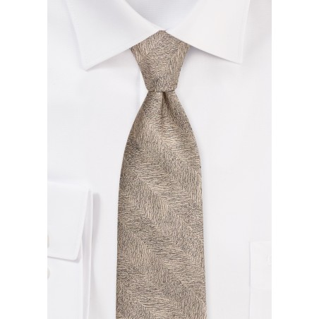 Bronze Gold Textured Formal Tie