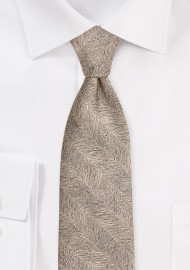 Bronze Gold Textured Formal Tie