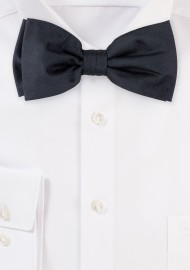 Wood Grain Weave Bowtie in Black