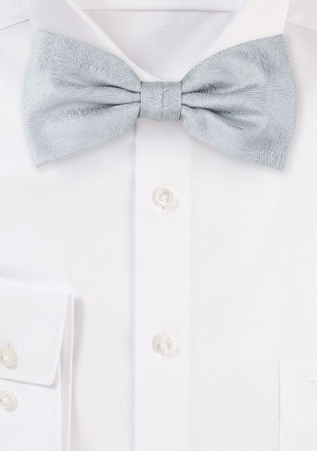 Wood Grain Bowtie in Sterling Silver