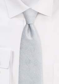 Wood Grain Textured Tie in Sterling Silver