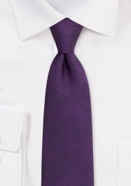 Lapis Purple Mens Tie with Wood Grain Texture