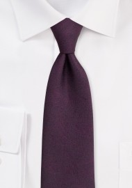 Wood Grain Textured Tie in Wine