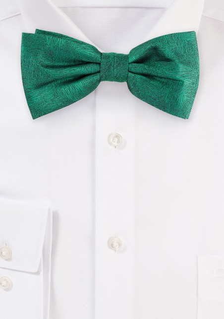 Wood Grain Bowtie in Juniper Green