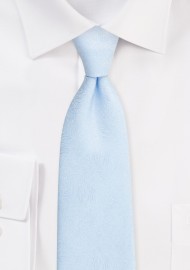 Ice Blue Tie with Wood Grain Weave