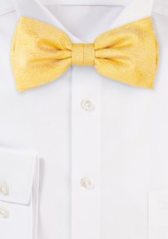 Wood Grain Bowtie in Sunflower