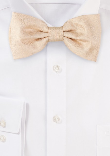 Wood Grain Weave Bowtie in Golden Wheat
