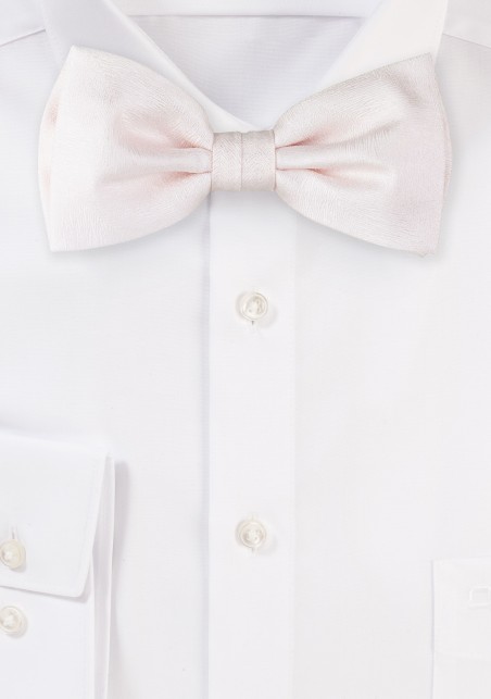 Wood Grain Bowtie in Blush Pink