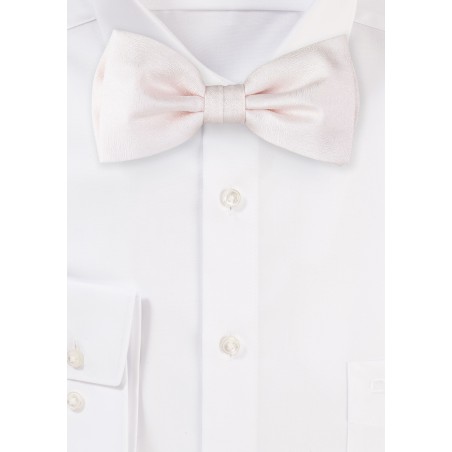 Wood Grain Bowtie in Blush Pink