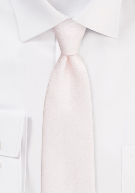 Wood Grain Textured Tie in Blush