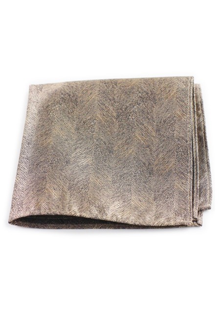 Grain Textured Hanky in Bronze Gold