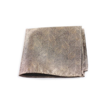 Grain Textured Hanky in Bronze Gold