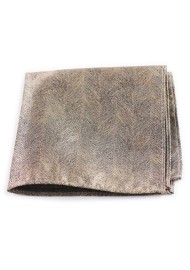 Grain Textured Hanky in Bronze Gold