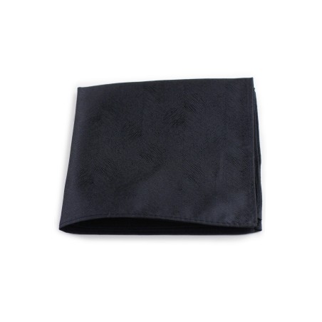 Grain Textured Hanky in Matte Black