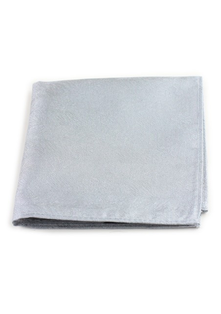 Wood Grain Textured Pocket Square in Sterling Silver