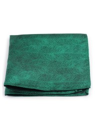 Woon Grain Textured Pocket Square in Green