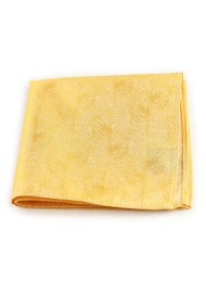 Wood Grain Textured Pocket Square Hanky in Sunflower