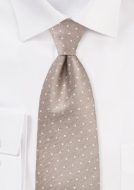 Kids Sized Polka Dot Tie in Fawn
