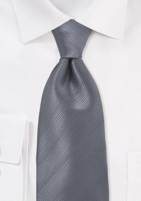 Smoke Gray Mens Tie