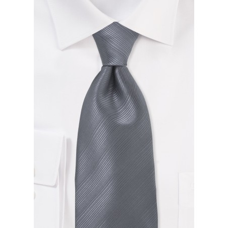 Smoke Gray Mens Tie