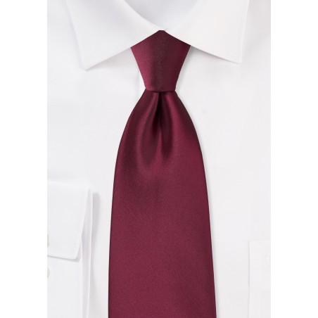 Claret Red Tie in XL