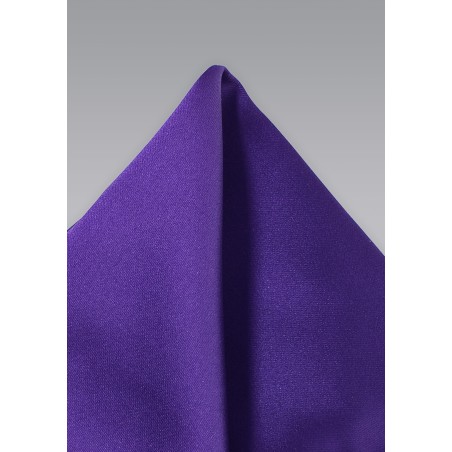 Solid Regency Purple Pocket Square
