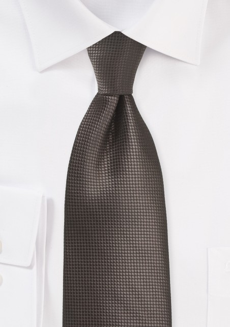 Kids Tie in Chestnut Brown