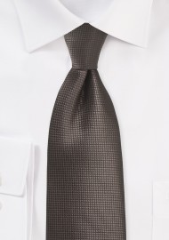 Textured Necktie in Chestnut Brown