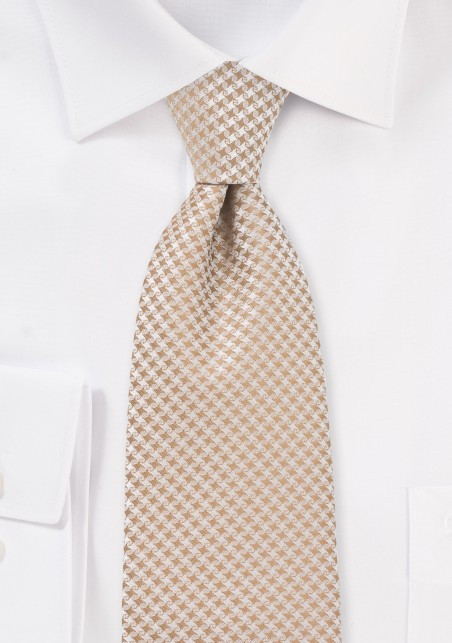Extra Long Tie in Golden Wheat