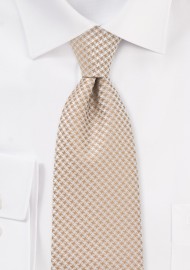 Extra Long Tie in Golden Wheat