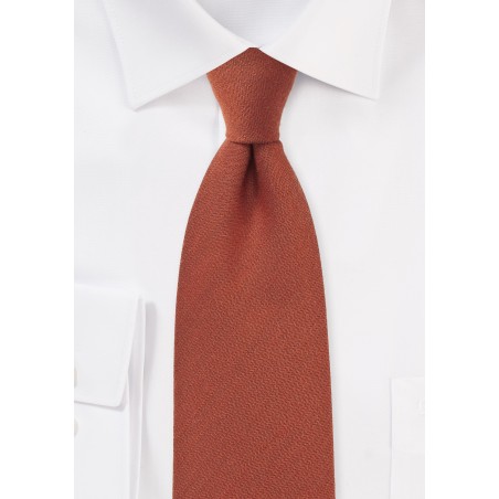 Cinnamon Wool Tie