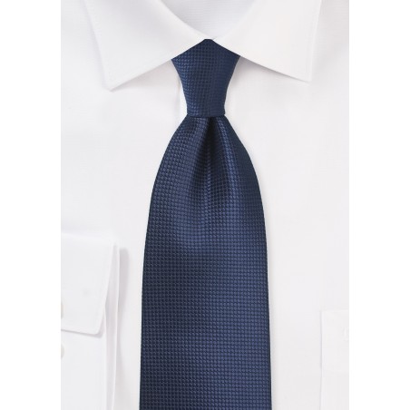 Kids Tie in Dark Navy Blue Color