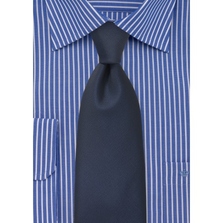 Textured Midnight Blue Tie